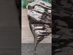 Sculpture en acier inoxydable en métal sculpture des femmes forgées par jardin extérieur d'abrégé sur