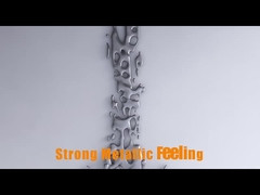 Décoration Abstrct d'hôtel de sculpture en mur de cascade de finition de miroir