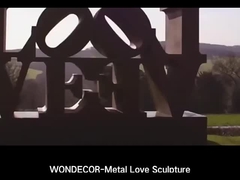 Sculpture en acier inoxydable